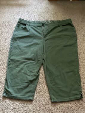 Faded Glory Dark Green Flat Front Men's Shorts